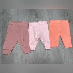 Carter’s Cloud Island Baby Girl Leggings Bundle Size Newborn